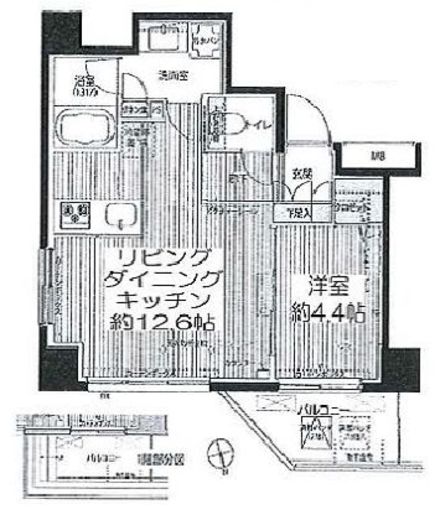 シエール自由が丘 302 間取り図