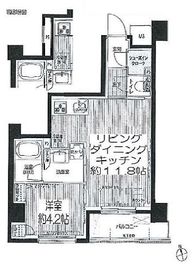 シエール自由が丘 105 間取り図