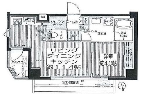 シエール自由が丘 501 間取り図