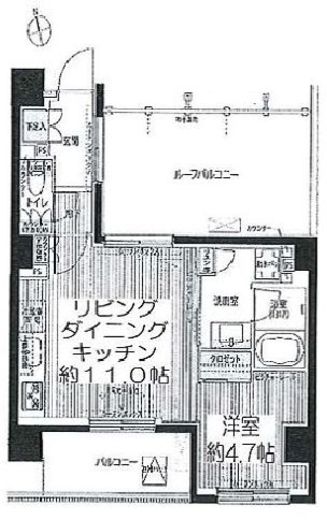 シエール自由が丘 502 間取り図