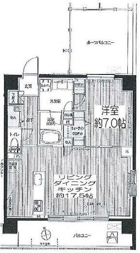 シエール自由が丘 402 間取り図