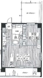 シエール自由が丘 402 間取り図