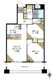 プレジール新宿大久保 5階 間取り図