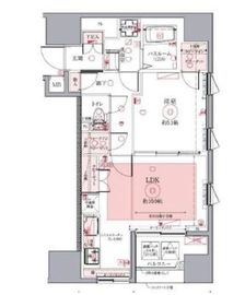 ドムス・スタイル銀座東 801 間取り図