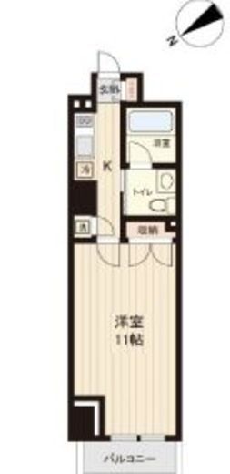 プラティーク清澄白河 409 間取り図