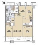 ザ・東京タワーズ ミッドタワー 52階 間取り図