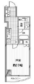 パシフィックコート中延 303 間取り図