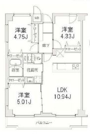 コスモリード学芸大学 205 間取り図