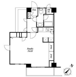 六本木レジデンス 1301 間取り図