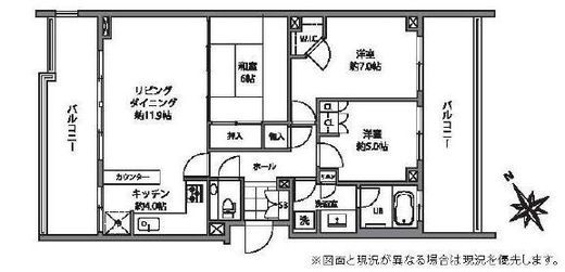 目白ガーデンヒルズ 6階 間取り図