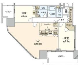 二子玉川ライズタワー 14階 間取り図