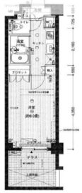 ラグジュアリーアパートメント西新宿 1階 間取り図