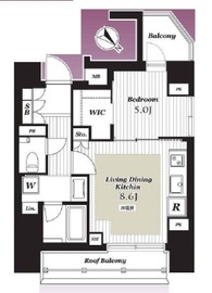 オープンレジデンシア新宿余丁町 7階 間取り図