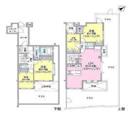 グランシャトレ駒込曙町 1階 間取り図