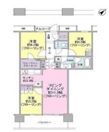 キャピタルマークタワー 19階 間取り図