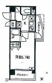 メゾンド島津山 408 間取り図