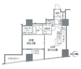 カスタリアタワー品川シーサイド 1601 間取り図