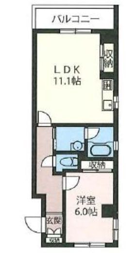 エスティメゾン三軒茶屋2 208 間取り図