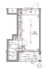 ラグディア高輪 4階 間取り図