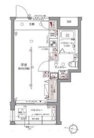 ラグディア高輪 4階 間取り図