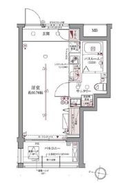 ラグディア高輪 4階 間取り図