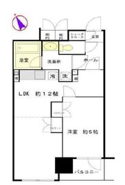 ユニーブル島津山 5階 間取り図