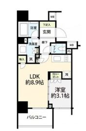 ピアース千代田淡路町 9階 間取り図