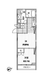 パシフィックコート中延 207 間取り図