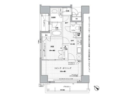 コンフォリア三宿 601 間取り図