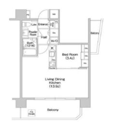 コンフォリア南砂町 1904 間取り図