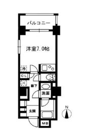 レジディア中落合 B201 間取り図