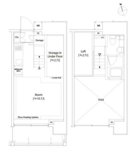 カスタリア中延 703 間取り図