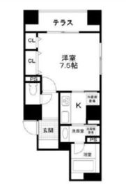 チェスターハウス九段下 101 間取り図