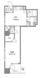 ルクレ新川レジデンス 705 間取り図