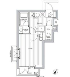 プレミアムキューブ都立大学#mo 101 間取り図