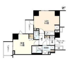 オープンレジデンシア目黒平町 5階 間取り図