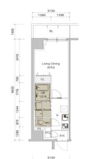 ロイジェント九段 501 間取り図