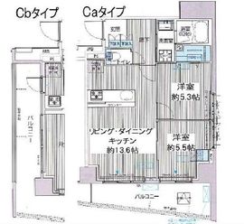 コスモグランス南品川 1105 間取り図