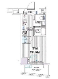 コスモグランス南品川 409 間取り図