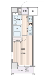 HF門前仲町レジデンス 602 間取り図