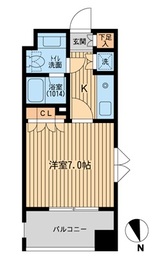 フォレシティ麻布十番 706 間取り図