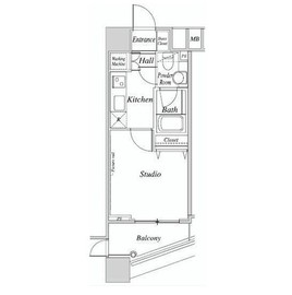 ファーストリアルタワー新宿 602 間取り図