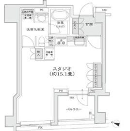 パークハウス中目黒 1階 間取り図