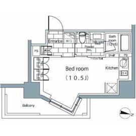 パークハビオ恵比寿 609 間取り図