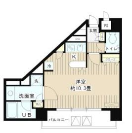 SUN恵比寿 801 間取り図