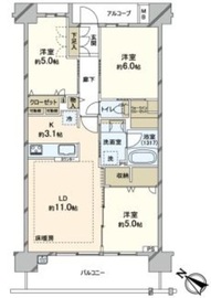 イニシア豊洲コンフォートプレイス 2階 間取り図