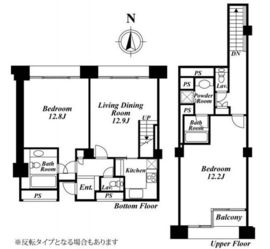 品川プリンスレジデンス 1316 間取り図