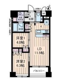 オーベルジュ日本橋 6階 間取り図