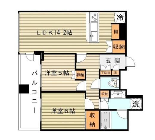 ブランズ四番町 9階 間取り図