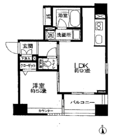 クリオ三田ラ・モード 905 間取り図